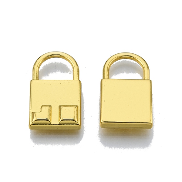 

PandaHall Rack Plating Alloy Pendants, Cadmium Free & Nickel Free & Lead Free, Lock, Golden, 19.5x12x3.5mm, Hole: 6x8mm Alloy Lock