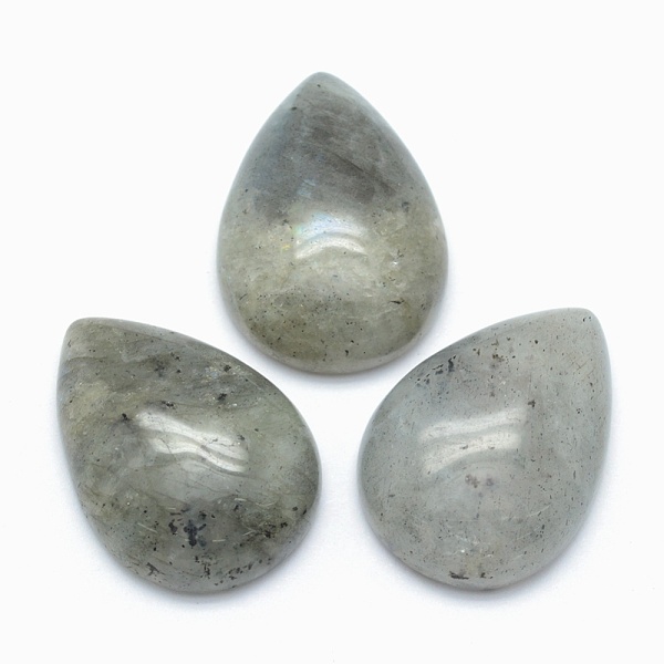 

PandaHall Natural Labradorite Cabochons, teardrop, 25x18x7mm Labradorite Teardrop