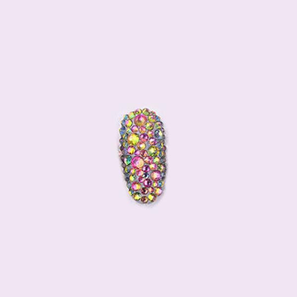 

PandaHall Glass Rhinestone Flat Back Cabochons, Back Plated, Faceted, Half Round, Colorful, 1.9~2x1mm, about 1440pcs/bag Glass Rhinestone..., Multicolor