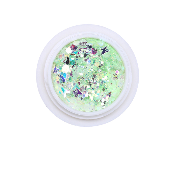 

PandaHall Shiny Nail Art Decoration Accessories, with Glitter Powder and Sequins, DIY Sparkly Paillette Tips Nail, Light Green...