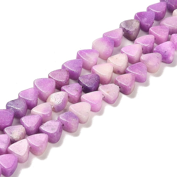 

PandaHall Natural Dolomite Beads Strands, Dyed, Triangle, Violet, 5.5~6x6~6.5x3mm, Hole: 1mm, about 72pcs/strand, 16.14 inch(41cm) Dolomite..., Purple