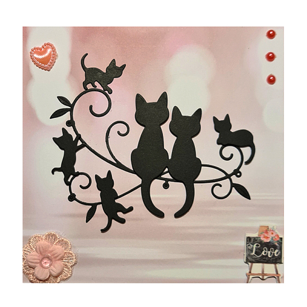 

PandaHall Carbon Steel Cutting Dies Stencils, for DIY Scrapbooking/Photo Album, Decorative Embossing DIY Paper Card, Cat, Matte Platinum...