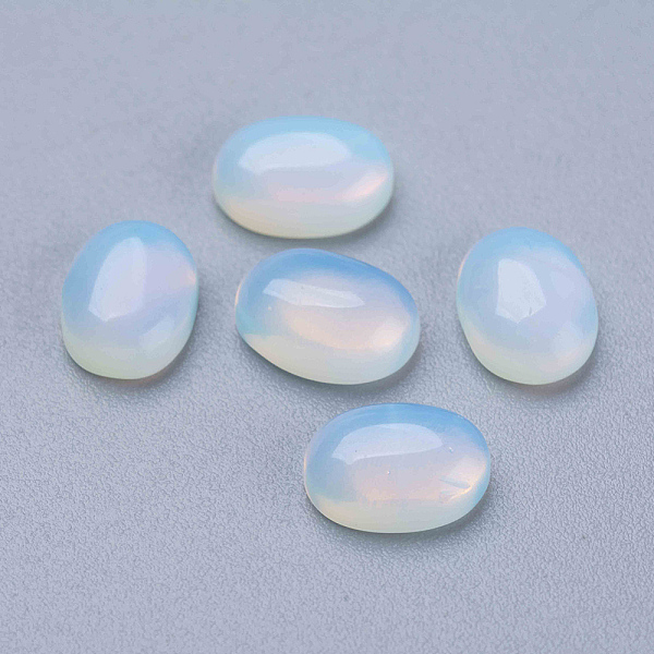 

PandaHall Opalite Cabochons, Oval, 8x6x3mm Opalite Oval Clear