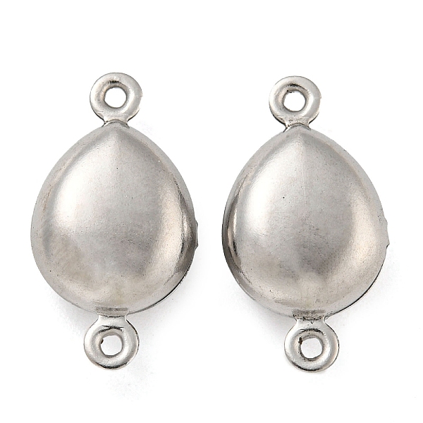 

PandaHall 304 Stainless Steel Connector Charms, Teardrop Links, Stainless Steel Color, 18x10x5mm, Hole: 1mm 304 Stainless Steel Teardrop