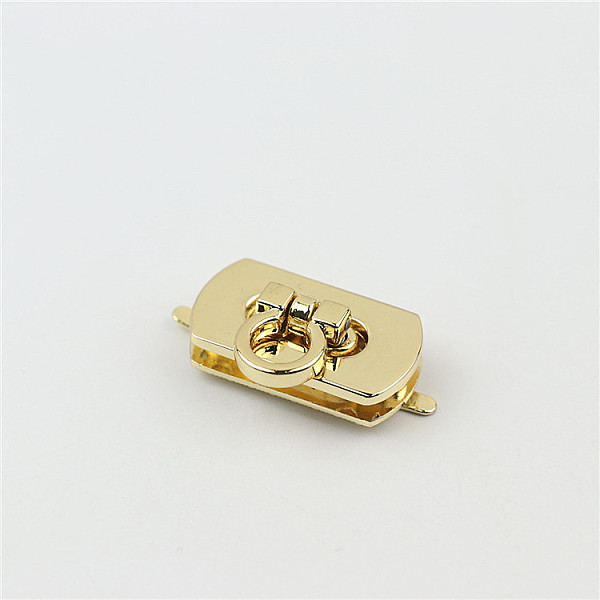 

PandaHall Alloy Latches, Purse Locks, DIY Bag Making Accessories, Rectangle, Golden, 2.5x1.7cm Alloy Rectangle