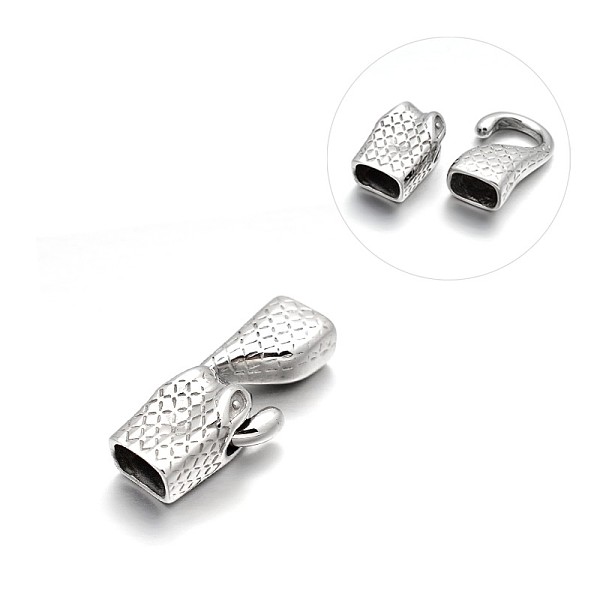 

PandaHall Snake Head 304 Stainless Steel Hook and S-Hook Clasps Sets, Stainless Steel Color, 46x19x13mm, Hole: 11x7mm, Hooks: 25x16x13mm...