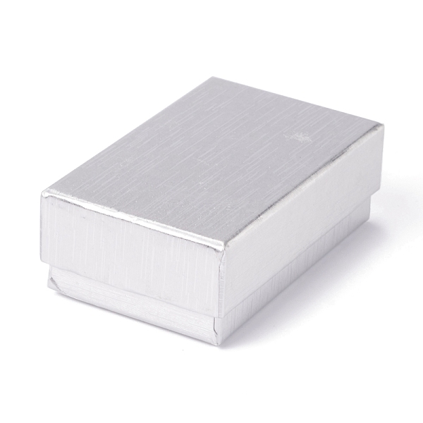 

PandaHall Cardboard Gift Box Jewelry Boxes, for Necklace, Bracelets, with Black Sponge Inside, Rectangle, Light Grey, 8.3x5.2x2.9cm Paper...