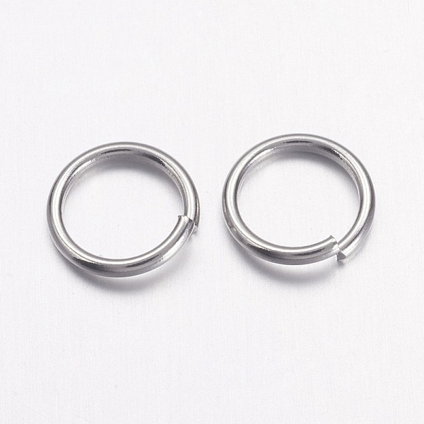 

PandaHall 304 Stainless Steel Open Jump Rings, Stainless Steel Color, 5x1mm, 18 Gauge, Inner Diameter: 3mm 304 Stainless Steel