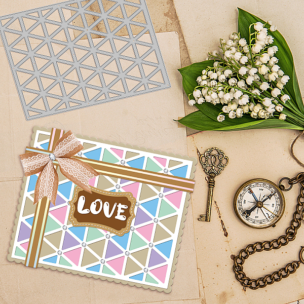 

PandaHall Carbon Steel Cutting Dies Stencils, for DIY Scrapbooking, Photo Album, Decorative Embossing Paper Card, Matte Platinum Color...