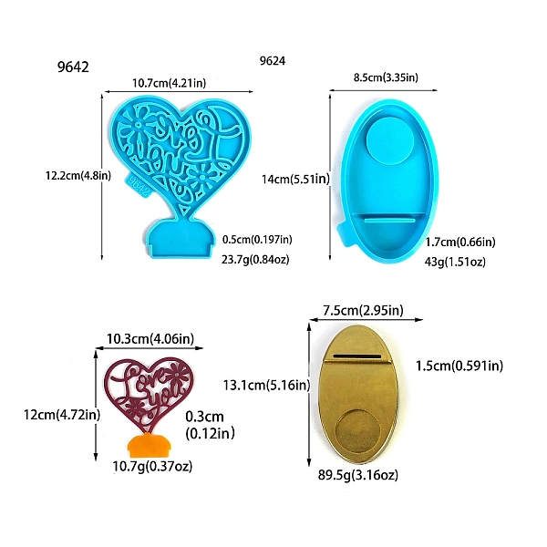 

PandaHall DIY Silicone Candle Holder Molds, Decoration Making, Resin Casting Molds, For UV Resin, Epoxy Resin Jewelry Making, Deep Sky Blue...