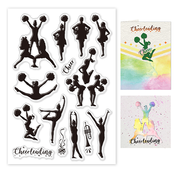 

PandaHall Custom PVC Plastic Clear Stamps, for DIY Scrapbooking, Photo Album Decorative, Cards Making, Cheering Squad, 160x110x3mm Plastic...