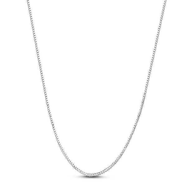 

PandaHall SHEGRACE Rhodium Plated 925 Sterling Silver Box Chain Necklaces, with Spring Ring Clasps, Platinum, 15.74 inch(40cm), 0.8mm...