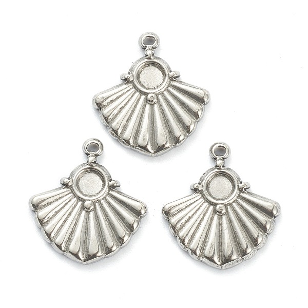 Non-Tarnish 304 Stainless Steel Pendant Cabochon Settings