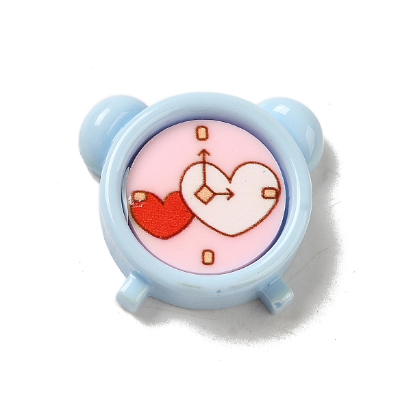 

PandaHall Sleeping Theme Opaque Resin Decoden Cabochons, Clock, 22x24x7mm Resin Clock