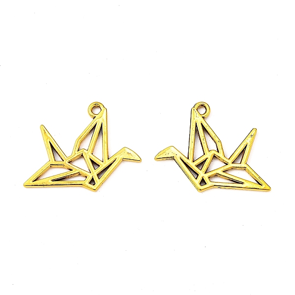 

PandaHall Tibetan Style Alloy Pendants, Lead Free & Cadmium Free, Paper Crane, Antique Golden, 26x23x1.5mm, Hole: 2mm, about 260pcs/500g...