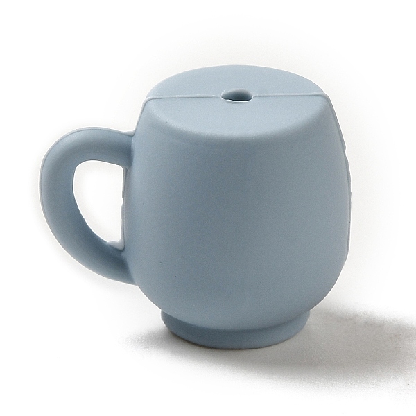

PandaHall Silicone Focal Beads, Cup, Sky Blue, 20x25x18mm, Hole: 2mm Silicone
