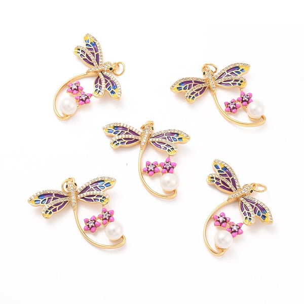 

PandaHall Eco-Friendly Brass Micro Pave Cubic Zirconia with Enamel Pendants, Long-Lasting Plated, Lead Free & Cadmium Free & Nickel Free...