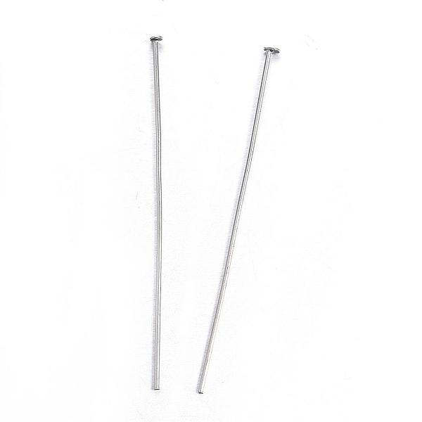

PandaHall 304 Stainless Steel Flat Head Pins, Stainless Steel Color, 45x0.8mm, Head: 1.8mm 304 Stainless Steel