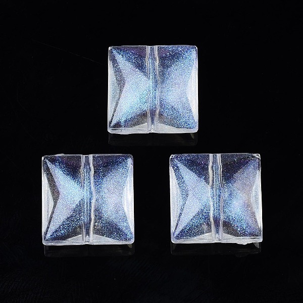

PandaHall Transparent Acrylic Beads, Glitter Powder, Square, Clear, 14x14x6.5mm, Hole: 1.6mm, about 510pcs/500g Acrylic Square Clear