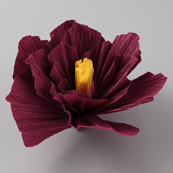 壁用クレープ紙の花の装飾