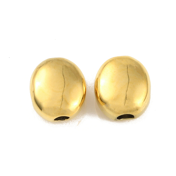 

PandaHall Ion Plating(IP) 304 Stainless Steel Beads, Oval, Real 18K Gold Plated, 8x7x4mm, Hole: 1.6mm 304 Stainless Steel Oval