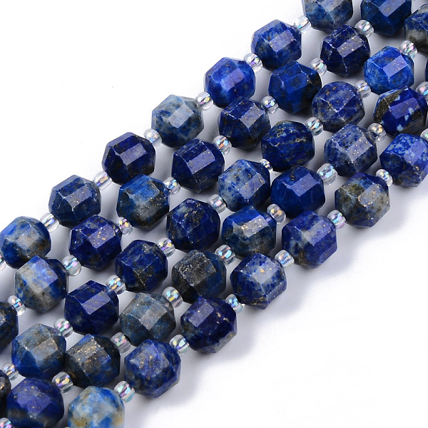 

PandaHall Natural Lapis Lazuli Beads Strands, Round, Faceted, 7~8x8mm, Hole: 1.2mm, about 37~38pcs/strand, 14.56~14.96 inch(37~38cm) Lapis...