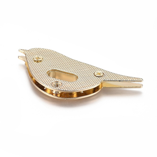 

PandaHall Alloy Bag Twist Lock Clasps, Handbags Turn Lock, Bag Replacement Accessories, Bird, Golden, 68x32x6.5mm, Hole: 15.5x6.5mm Alloy