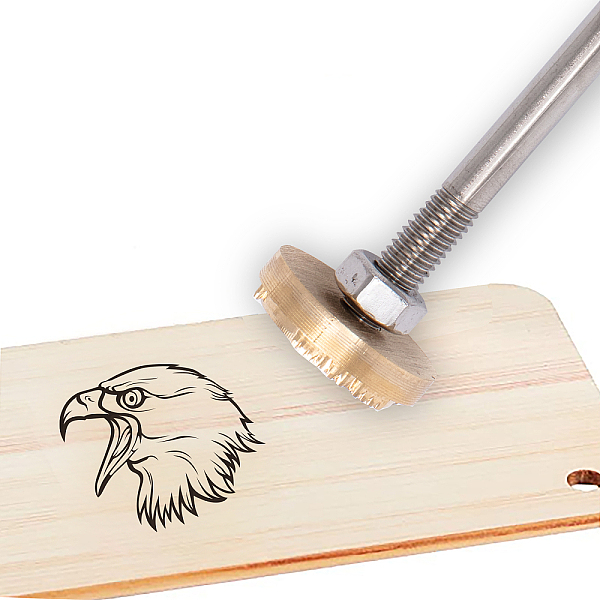 Супердант 30 мм клеймо штамп с рисунком орла и утюг для барбекю со сменной головкой деревянные ручки инструменты для гриля и аксессуары