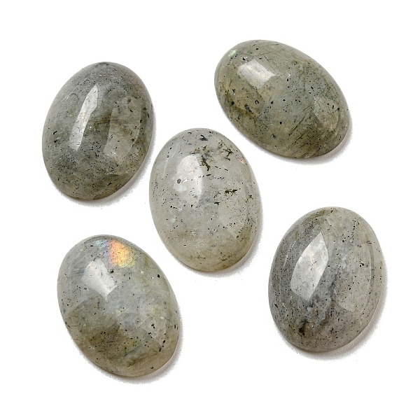 

PandaHall Natural Labradorite Cabochons, Oval, 18x13x5~5.5mm Labradorite Oval