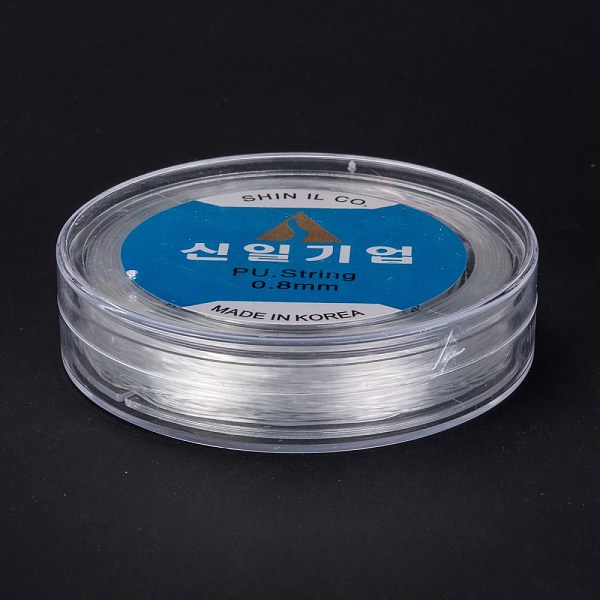 

PandaHall Korean Round Crystal Elastic Stretch Thread, for Bracelets Gemstone Jewelry Making Beading Craft, Clear, 0.8mm, about 45.93~47.02...
