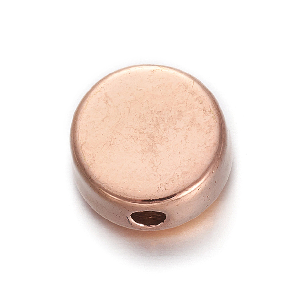 

PandaHall 304 Stainless Steel Beads, Flat Round, Rose Gold, 12x12x5.5mm, Hole: 2.3mm 304 Stainless Steel Flat Round