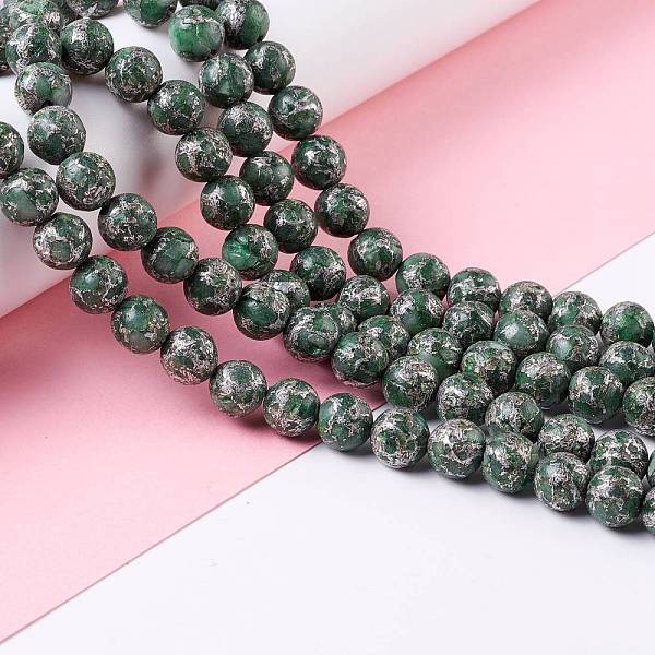 Natürliche Grüne Calcit-Perlenstränge
