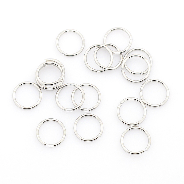 

PandaHall 304 Stainless Steel Open Jump Rings, Stainless Steel Color, 14x1.2mm, Inner Diameter: 11.6mm, about 800pcs/bag 304 Stainless Steel