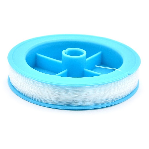 

PandaHall Transparent Fishing Thread Nylon Wire, Clear, 0.55mm, about 76.55 yards(70m)/roll Nylon Clear