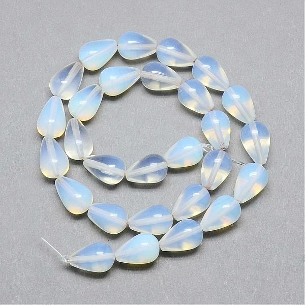 

PandaHall Opalite Bead Strands, teardrop, 14~15x10mm, Hole: 1.5mm, about 28pcs/strand, 15.75 inch Opalite Teardrop
