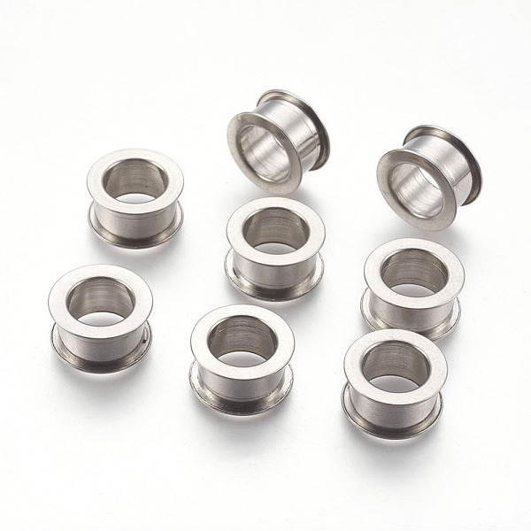 

PandaHall Stainless Steel Color, 15x8mm 304 Stainless Steel Column
