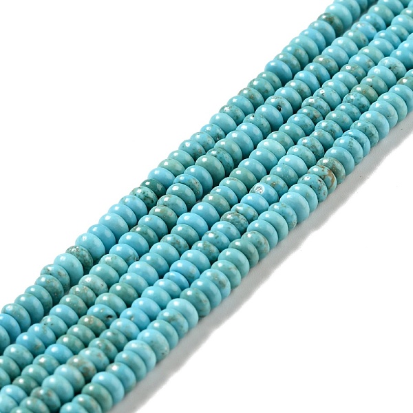 

PandaHall Natural Magnesite Beads Strands, Dyed, Flat Round, 4.4~4.6x2.2~2.4mm, Hole: 0.8mm, about 176~180pcs/strand, 15.59''(39.6~40.2cm)...