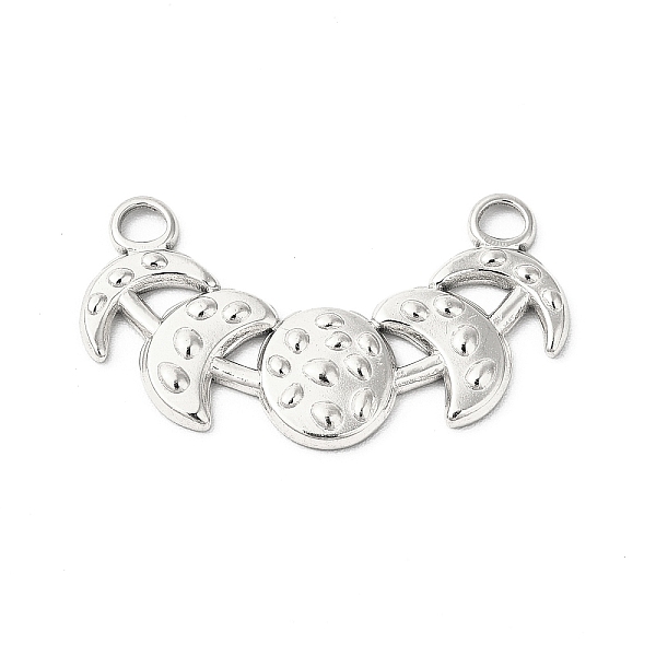 

PandaHall 304 Stainless Steel Pendants, Moon Phase Charms, Stainless Steel Color, 16.5x29.5x2mm, Hole: 2.4mm 304 Stainless Steel Moon