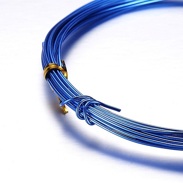 

PandaHall Round Aluminum Wire, Bendable Metal Craft Wire, for DIY Arts and Craft Projects, Blue, 18 Gauge, 1mm, 5m/roll(16.4 Feet/roll)...