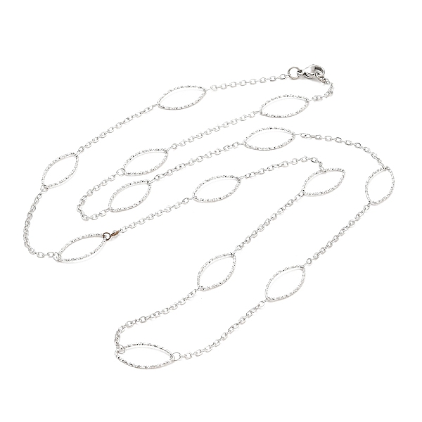 

PandaHall 304 Stainless Steel Necklaces, Rolo Chains, Stainless Steel Color, 31.69x0.39 inch(80.5x1cm) 304 Stainless Steel