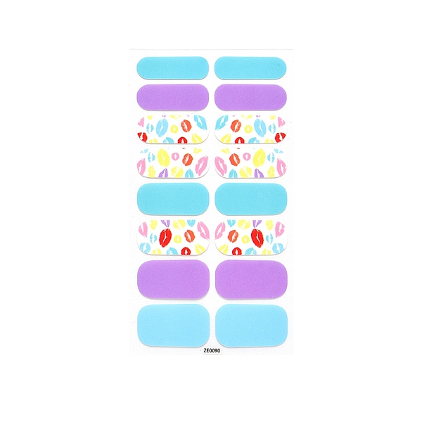 

PandaHall Full Wrap Fruit Nail Stickers, Self-Adhesive Geometry Nail Art Decal Strips, for Women Girls DIY Nail Art Decoration, Colorful...