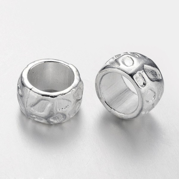 

PandaHall Rondelle Tibetan Style Alloy Beads, Lead Free & Nickel Free & Cadmium Free, Large Hole Beads, Silver Color Plated, 13x8mm, Hole...