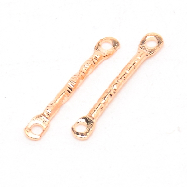 

PandaHall Iron Links Connectors, for DIY Earring, Rectangle, Light Gold, 15x2x1.2mm, Hole: 1mm, 50pcs/bag Iron Rectangle