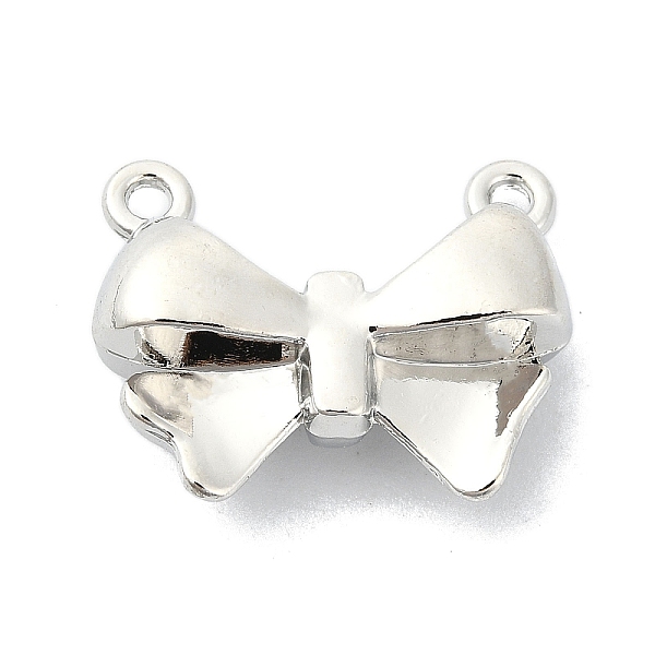 

PandaHall Alloy Pendants, Bowknot Charms, Platinum, 15x18x5mm, Hole: 1mm Alloy Bowknot
