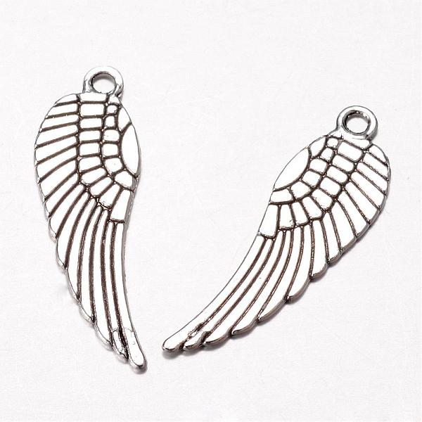 

PandaHall Tibetan Style Alloy Pendants, Wing, Antique Silver, 30x9x1mm, Hole: 2mm Alloy Wing