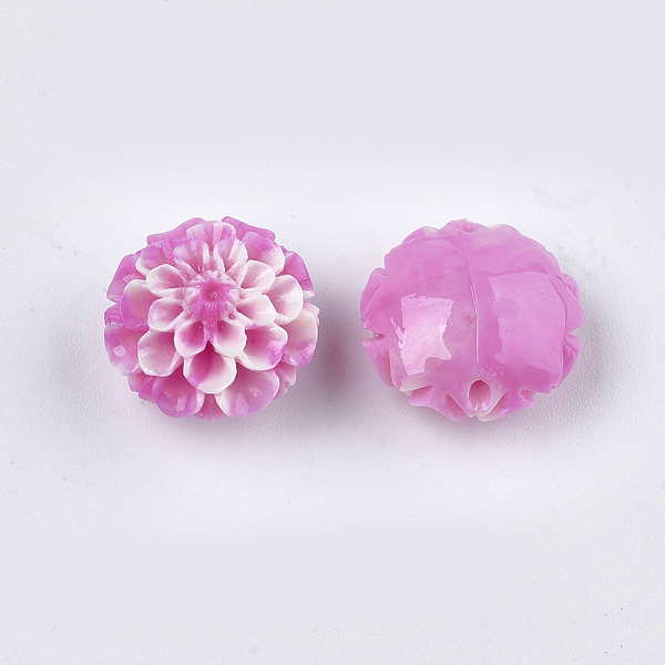 

PandaHall Synthetic Coral Beads, Dyed, Lotus Flower, Mixed Color, 15x16x9.5mm, Hole: 1.4mm Synthetic Coral Flower Multicolor