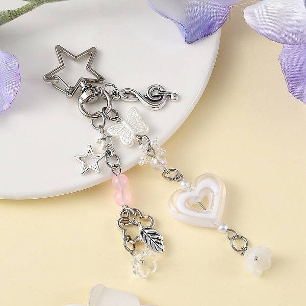 Alloy Acrylic Glass Pendant Decorations