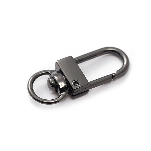 

PandaHall Alloy Swivel Snap Clasps, for Bag Making, Gunmetal, 33x13mm Alloy