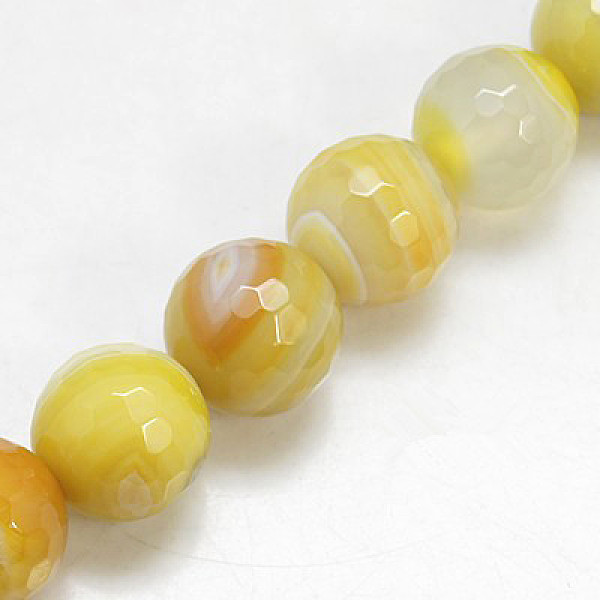 

PandaHall Natural Agate Beads Strands, Faceted, Dyed, Round, Yellow, 6mm, Hole: 1mm, about 62pcs/strand, 14.6 inch Natural Agate Round...