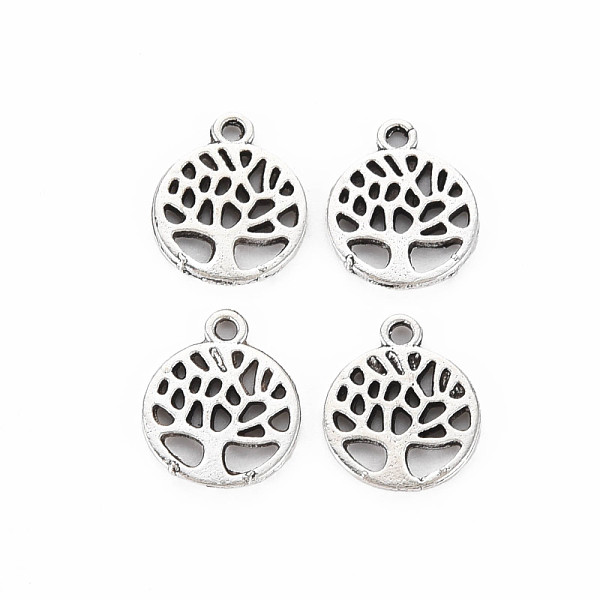

PandaHall Tibetan Style Alloy Charms, Cadmium Free & Lead Free, Tree, Antique Silver, 12.5x10x1mm, Hole: 1.2mm, about 2000pcs/1000g Alloy...